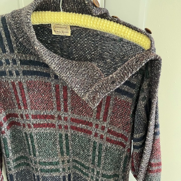 Missoni vintage asymmetrical sweater dress 1970’s for Neiman Marcus RARE M-L - Picture 4 of 16